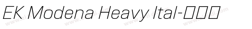 EK Modena Heavy Ital字体转换